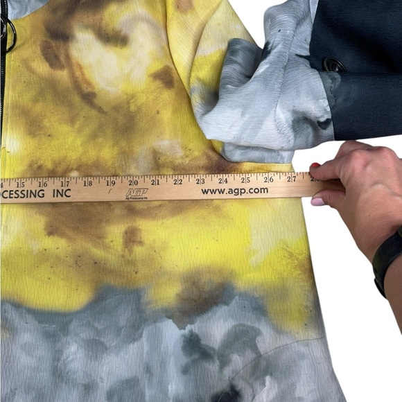 NWT IC Collection by Connie K 2X Abstract Watercolor Blouse Artwear Avant Garde - Picture 8 of 12